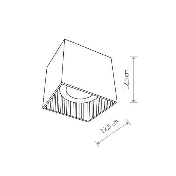 Точковий світильник Nowodvorski 7793 Groove GU10 1x75W IP20 Wh