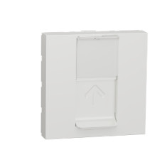Розетка комп'ютерна RJ45, одинарна категорія 5, STP, 2 модуля білий Unica New NU341318
