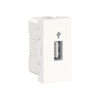 USB-коннектор 1 модуль білий Unica New NU342918