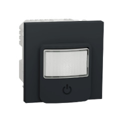 Датчик руху з вимикачем 10 A антрацит Unica New NU352554