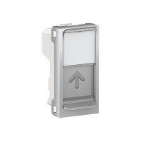 Центральна плата RJ45Keystone/Systimax 1 модуль алюміній Unica New NU946030