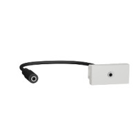 Розетка Minijack 1 модуль білий Unica New NU343318