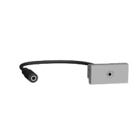 Розетка Minijack 1 модуль алюміній Unica New NU343330
