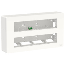 Блок unica system+ відкрита вставка 2х5 антибактеріальний Unica New NU121020