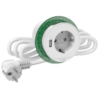 БЛОК РОЗЕТОК (2К+З)+USB тип А білий INS44004