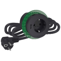 БЛОК РОЗЕТОК (2К+З)+USB тип А антрацит INS44005