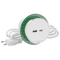 БЛОК РОЗЕТОК USB тип А + тип С білий INS44008