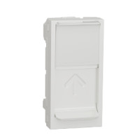 RJ45 накладка 1 модуль білий Unica New NU941018