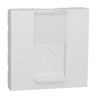 RJ45 накладка 2 модуль білий Unica New NU941118