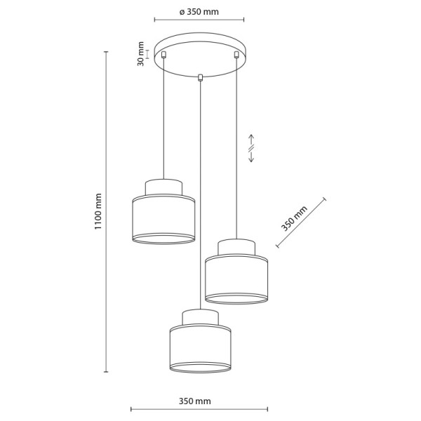 TK-Lighting DUO WHITE JUTA 3 коло 2594