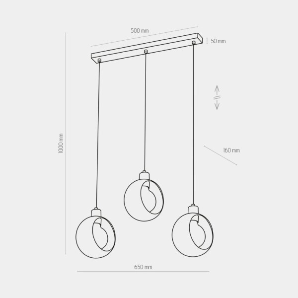 TK-Lighting CYKLOP BLACK 2753