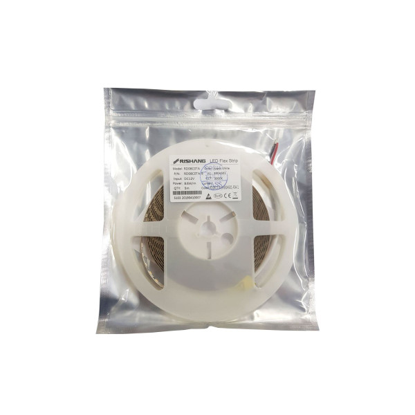 Світлодіодна стрічка 2835-120-IP20-WW-8-12 RD08C0TA-B 3000K CRI80