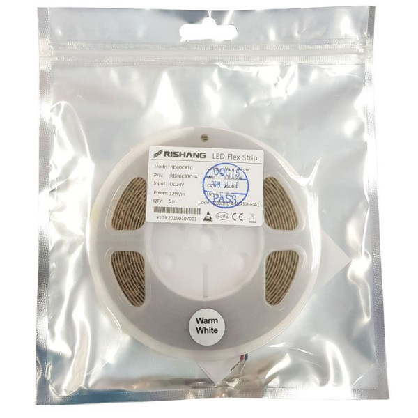 Світлодіодна стрічка 2835-128-IP20-WW-10-24  RD00C8TC-A  3000K CRI90