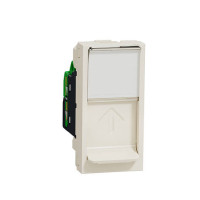 Розетка компьютерна RJ45 кат.5 STP 1 модуль бежевий Unica New NU341244