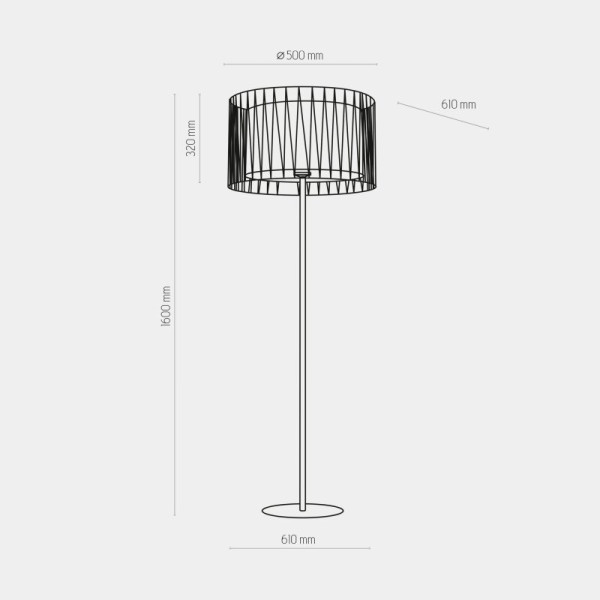 TK-Lighting HARMONY BLACK 2899