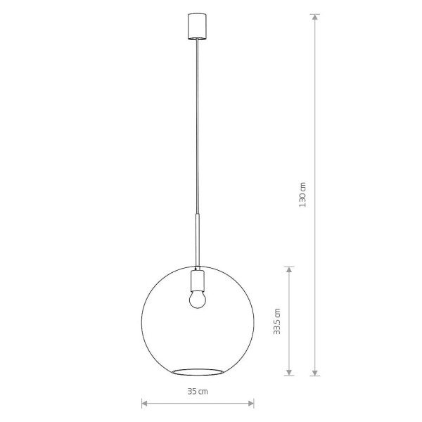 Підвісний світильник Nowodvorski 7846 Sphere XL E27 1x40W IP20 Bk