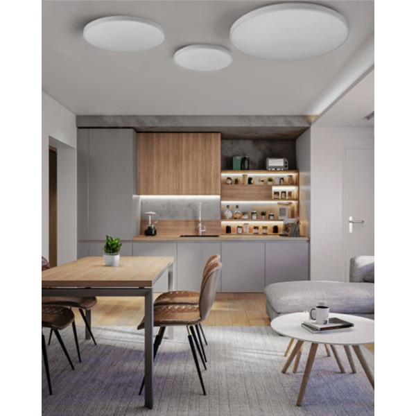 Світильник Nowodvorski 8210 Agnes round LED 1x64W 3000K 4800Lm IP44 Wh