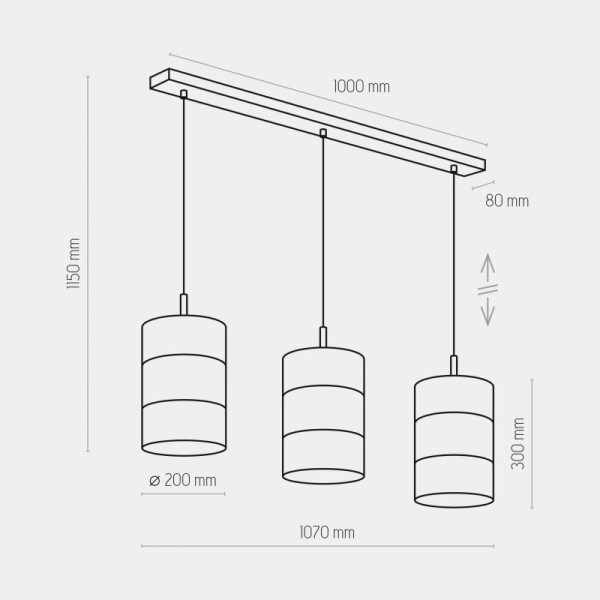 TK-Lighting BOGART WHITE 3209