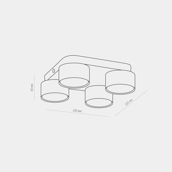 TK-Lighting SPACE WHITE 3393