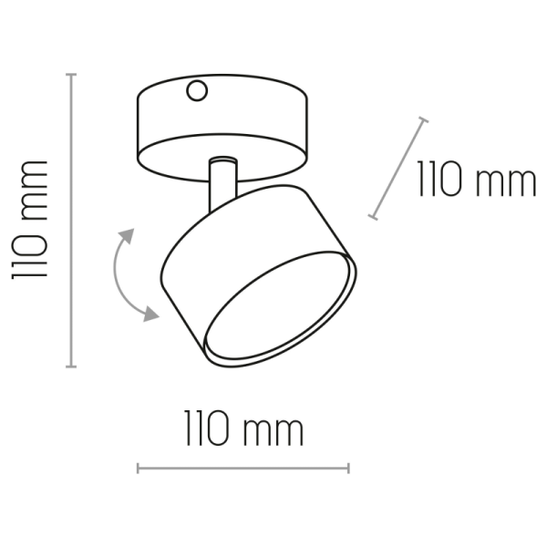 TK-Lighting CLARK Чорний 1  3402