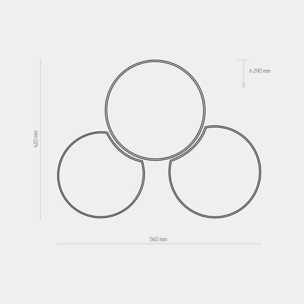 TK-Lighting MONA GOLD 3445