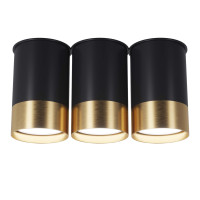 Точковий спот BP Black/White Gold трійний, арт. 25606
