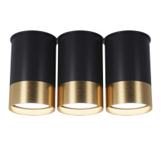 Точковий спот BP Black/White Gold трійний, арт. 25606