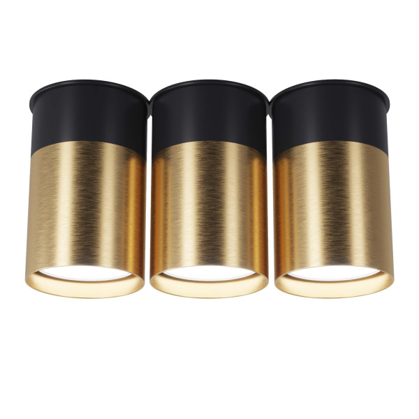 Точковий спот BP Black/White Gold трійний, арт. 25606