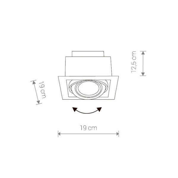 9573 Світильник вбудований Nowodvorski DOWNLIGHT SILVER I ES111 CN