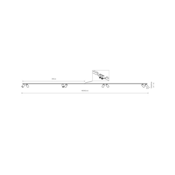 Спот Nowodvorski 7701 Mono VIII GU10 8x10W IP20 Bl
