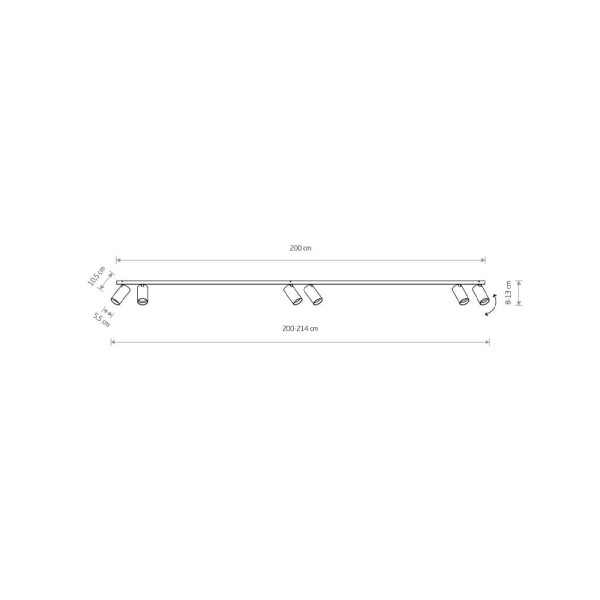 Спот Nowodvorski 7777 Mono GU10 6x10W IP20 Wh