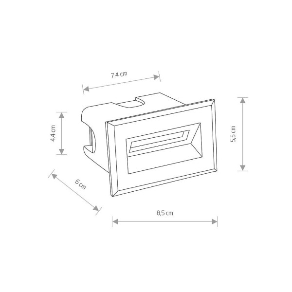 Світильник вуличний Nowodvorski 8164 Bay LED 1x3W 3000K 200Lm IP65 Bl