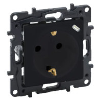 NILOE STEP Розетка комбінована 2К+З 16 A + USB Тип C 1,5 A 250 В автоматичні клеми, колір Чорний