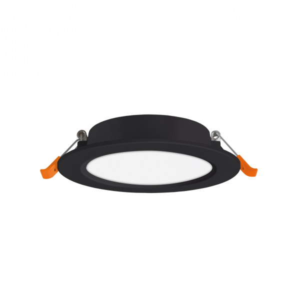 LED світильник Back вбудований круглий VIDEX 6W 5000K Black