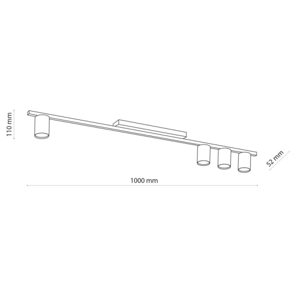 TK-Lighting LOGAN WHITE 4 4571