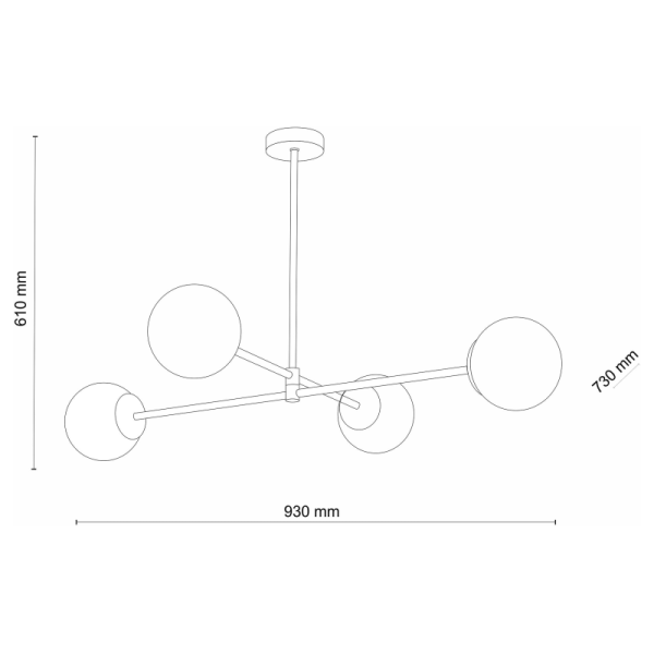 TK-Lighting CADIX Золото 4 4605