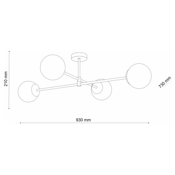 TK-Lighting CADIX Золото 4 4607