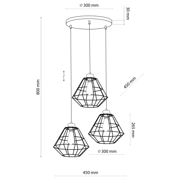 TK-Lighting RAFAEL 3 4625