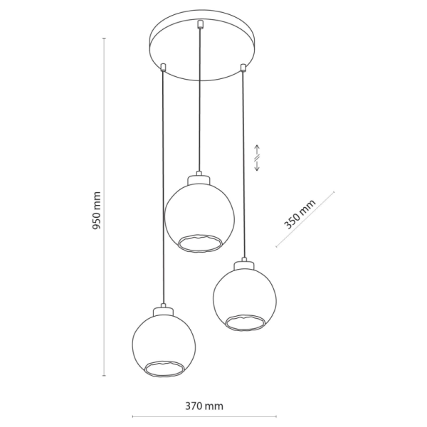 TK-Lighting DEVI Бурштиновий 3 4637
