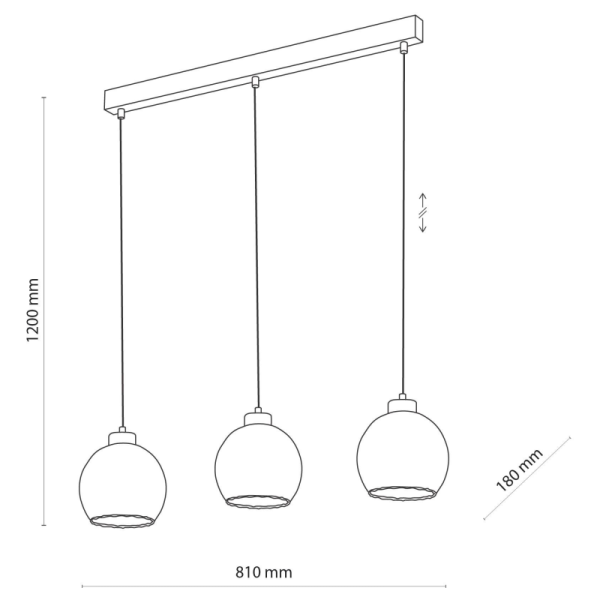 TK-Lighting DEVI Бурштиновий 3 4638