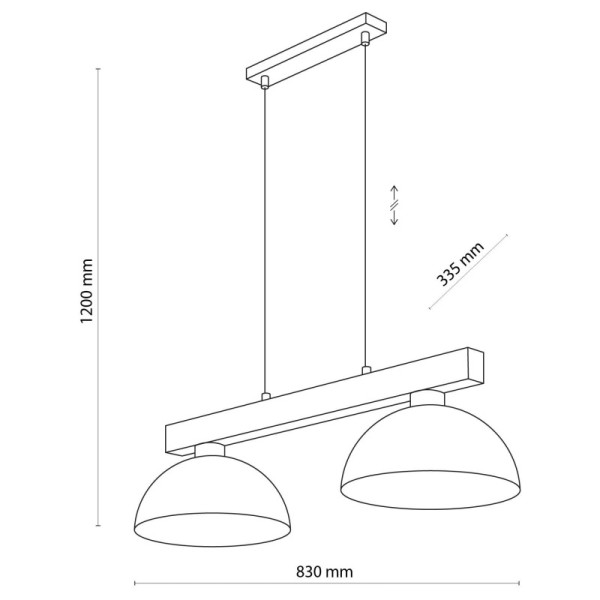 TK-Lighting OSLO Підвісний білий 2 4713