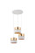TK-Lighting HILTON WHITE/GOLD 3 4774