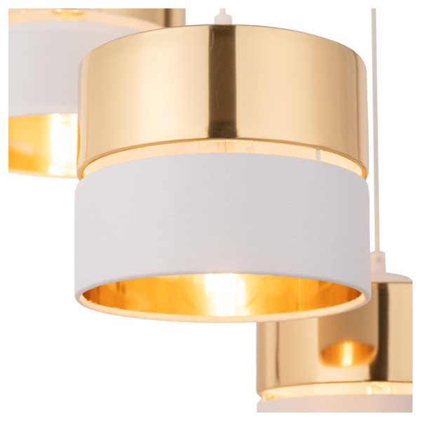 TK-Lighting HILTON WHITE/GOLD 3 4774