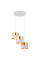 TK-Lighting HILTON WHITE/GOLD 3 4774