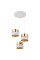 TK-Lighting HILTON WHITE/GOLD 3 4774