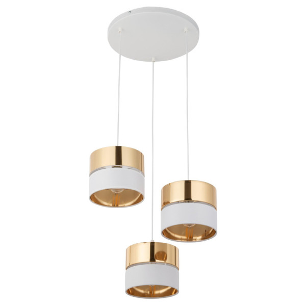 TK-Lighting HILTON WHITE/GOLD 3 4774