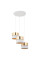 TK-Lighting HILTON WHITE/GOLD 3 4774