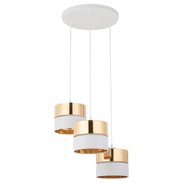 TK-Lighting HILTON WHITE/GOLD 3 4774