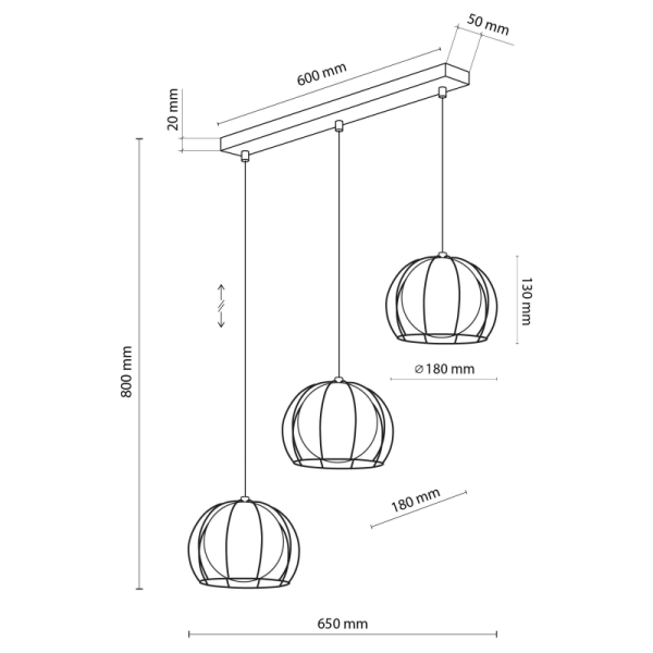 TK-Lighting BENIAMIN 3 4813