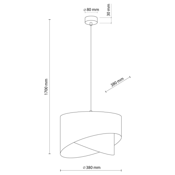TK-Lighting GRANT BLACK 1 4823
